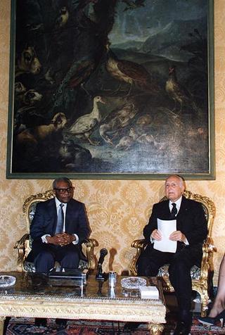 Incontro con il Presidente della Repubblica del Congo Pascal Lissouba