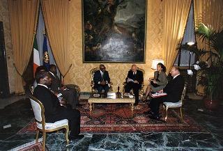 Incontro con il Presidente della Repubblica del Congo Pascal Lissouba