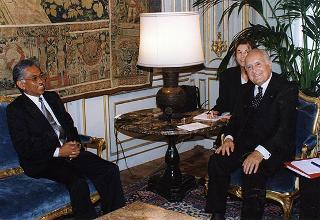 Incontro con il Presidente della Repubblica del Madagascar Norbert Ratsirahonana