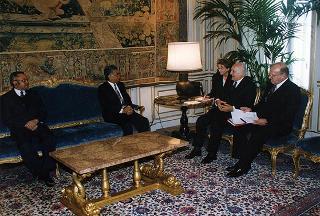 Incontro con il Presidente della Repubblica del Madagascar Norbert Ratsirahonana