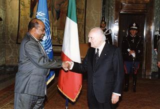 Incontro con il Presidente della Repubblica del Sudan Omar Hassan Ahmad Al-Bashir