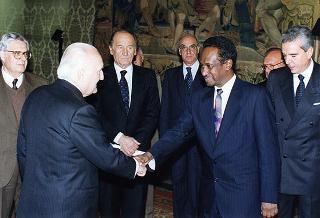 Incontro con il Presidente della Repubblica del Sudan Omar Hassan Ahmad Al-Bashir