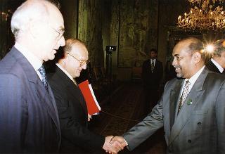 Incontro con il Presidente della Repubblica del Sudan Omar Hassan Ahmad Al-Bashir