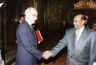 Incontro con il Presidente della Repubblica del Sudan Omar Hassan Ahmad Al-Bashir