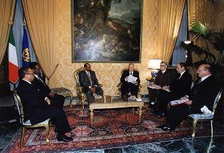 Incontro con il Presidente della Repubblica del Sudan Omar Hassan Ahmad Al-Bashir