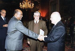 Incontro con il Presidente della Repubblica del Sudan Omar Hassan Ahmad Al-Bashir