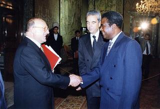 Incontro con il Presidente della Repubblica del Capo Verde Antonio Mascarenhas Monteiro