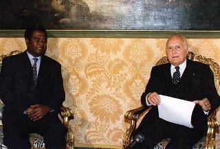 Incontro con il Presidente della Repubblica del Capo Verde Antonio Mascarenhas Monteiro