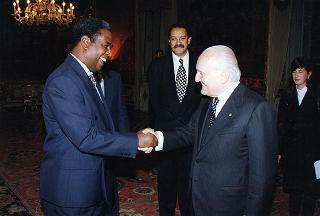 Incontro con il Presidente della Repubblica del Capo Verde Antonio Mascarenhas Monteiro