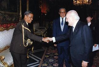 Incontro con il Presidente della Repubblica del Capo Verde Antonio Mascarenhas Monteiro