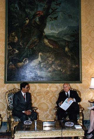 Incontro con il Primo Ministro del Regno del Nepal Sher Bahadur Deuba