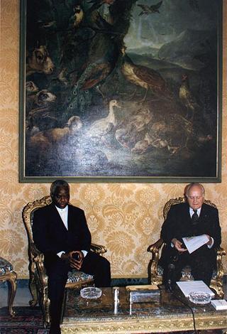 Incontro con il Presidente della Repubblica del Benin Mathieu Kérékou
