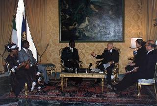 Incontro con il Presidente del Burkina Faso Blaise Campaorè