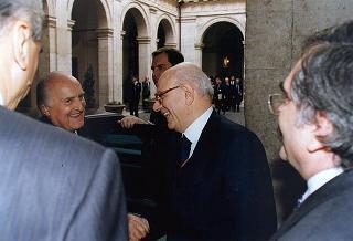Roma, Palazzo Spada: intervento del Presidente della Repubblica, in forma ufficiale, alla cerimonia di insediamento del presidente del Consiglio di Stato prof. Renato Laschena