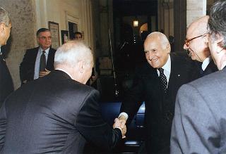 Roma, Palazzo Spada: intervento del Presidente della Repubblica, in forma ufficiale, alla cerimonia di insediamento del presidente del Consiglio di Stato prof. Renato Laschena