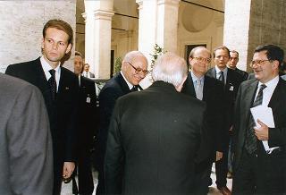 Roma, Palazzo Spada: intervento del Presidente della Repubblica, in forma ufficiale, alla cerimonia di insediamento del presidente del Consiglio di Stato prof. Renato Laschena