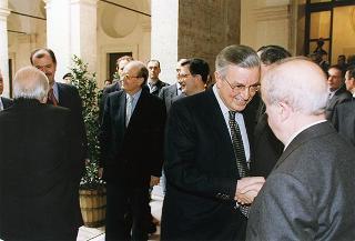 Roma, Palazzo Spada: intervento del Presidente della Repubblica, in forma ufficiale, alla cerimonia di insediamento del presidente del Consiglio di Stato prof. Renato Laschena