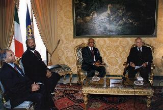 Incontro con il Presidente della Repubblica Cooperativistica della Guyana Cheddi Jagan