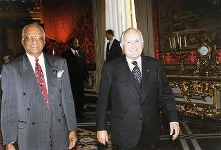 Incontro con il Presidente della Repubblica Cooperativistica della Guyana Cheddi Jagan