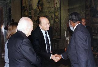 Incontro con il Presidente della Repubblica di Namibia Sam Nujoma