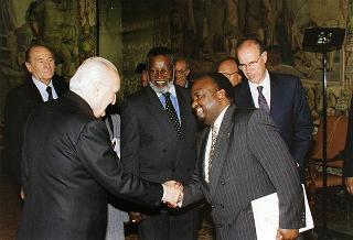 Incontro con il Presidente della Repubblica di Namibia Sam Nujoma