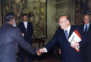 Incontro con il Presidente della Repubblica di Namibia Sam Nujoma