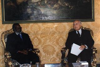 Incontro con il Presidente della Repubblica di Namibia Sam Nujoma