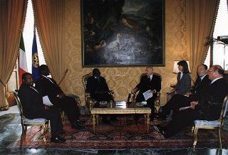 Incontro con il Presidente della Repubblica di Namibia Sam Nujoma