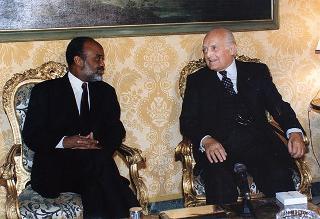 Incontro con il Presidente della Repubblica di Haiti René Preval