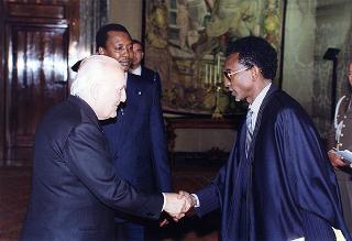 Incontro con il Presidente della Repubblica del Ciad Idriss Deby