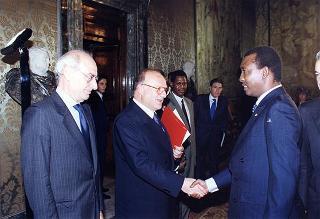 Incontro con il Presidente della Repubblica del Ciad Idriss Deby