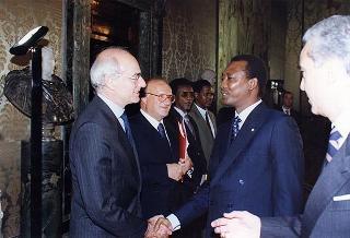 Incontro con il Presidente della Repubblica del Ciad Idriss Deby