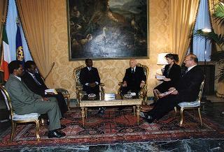 Incontro con il Presidente della Repubblica del Ciad Idriss Deby