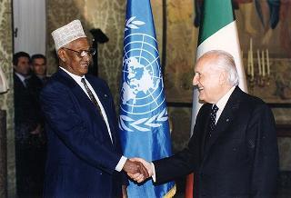 Incontro con il Presidente della Repubblica del Gibuti Hassan Gouled