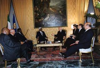 Incontro con il Presidente della Repubblica del Gibuti Hassan Gouled