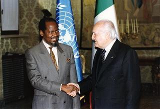 Incontro con il Presidente della Repubblica del Mozambico Joaquim Alberto Chissano
