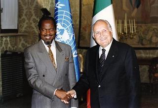 Incontro con il Presidente della Repubblica del Mozambico Joaquim Alberto Chissano