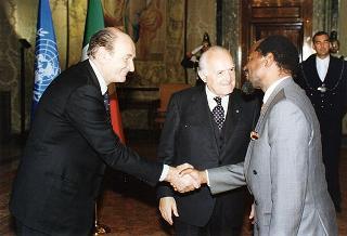 Incontro con il Presidente della Repubblica del Mozambico Joaquim Alberto Chissano