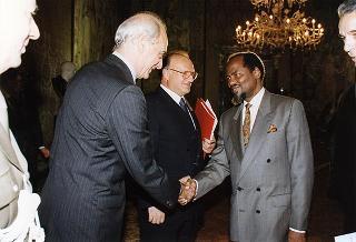 Incontro con il Presidente della Repubblica del Mozambico Joaquim Alberto Chissano