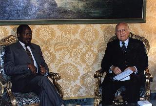 Incontro con il Presidente della Repubblica del Mozambico Joaquim Alberto Chissano