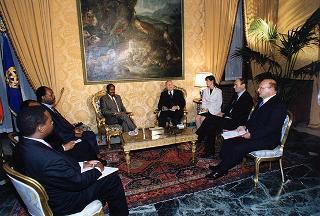 Incontro con il Presidente della Repubblica del Mozambico Joaquim Alberto Chissano
