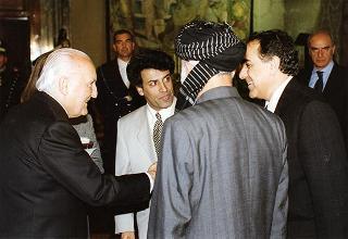 Incontro con il Presidente dello Stato Islamico dell'Afghanistan Burhanuddin Rabbani