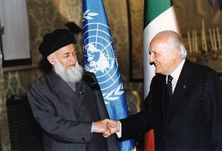 Incontro con il Presidente dello Stato Islamico dell'Afghanistan Burhanuddin Rabbani