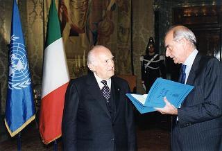 Incontro con il Presidente dello Stato Islamico dell'Afghanistan Burhanuddin Rabbani