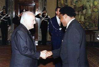 Incontro con il Primo Ministro della Repubblica del Ruanda Pierre Celestin Rwigema