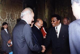 Incontro con il Primo Ministro della Repubblica del Ruanda Pierre Celestin Rwigema