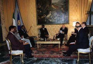 Incontro con il Primo Ministro della Repubblica del Ruanda Pierre Celestin Rwigema