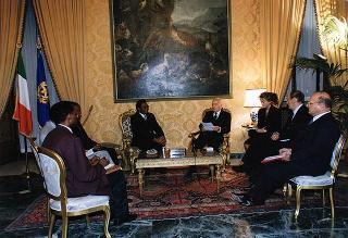Incontro con il Primo Ministro della Repubblica del Ruanda Pierre Celestin Rwigema