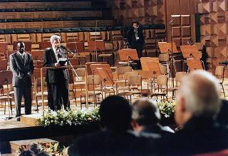 Roma, Auditorio dell'Accademia di S. Cecilia: intervento del Presidente della Repubblica al concerto in onore dei partecipanti al Vertice mondiale sull'alimentazione promosso dalla FAO