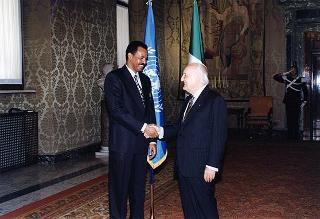 Incontro con il Presidente dello Stato di Eritrea Isaias Afwerki